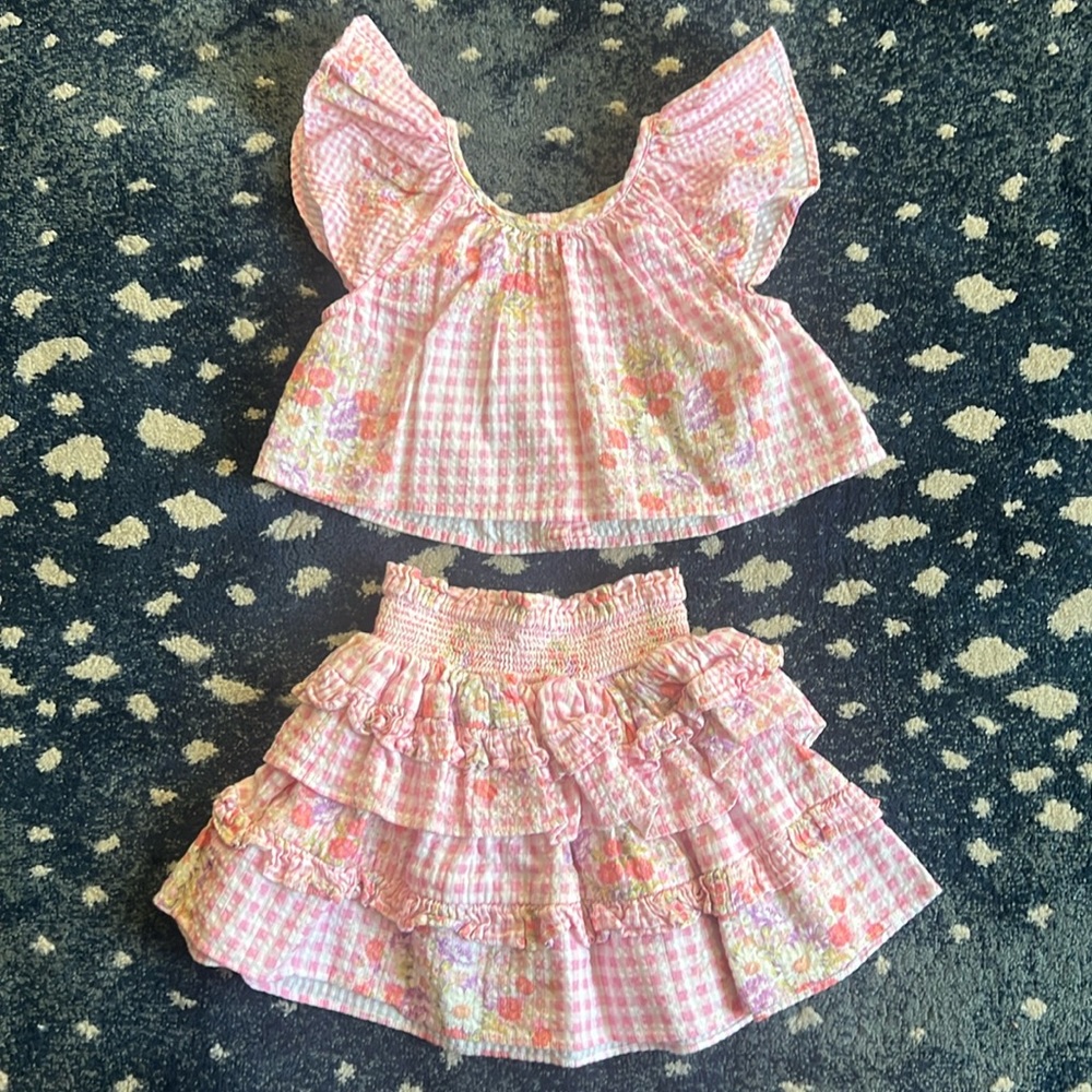 A Set of 2-3Y loveshackfancky top and skirt